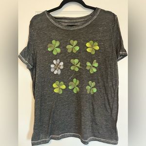 Gray Clover St. Patrick’s Day Short Sleeve Shirt